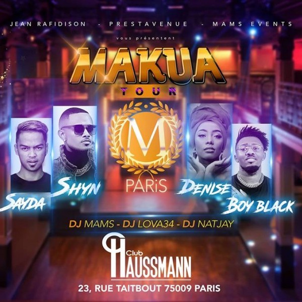 MAKUA TOUR ✭✭✭ PARIS ✭✭✭ CLUB HAUSSMANN