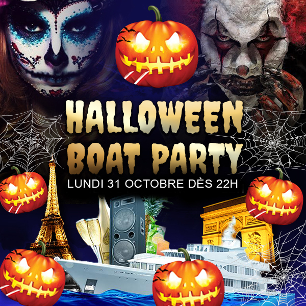 PARIS BOAT HALLOWEEN PARTY 2022 BATEAU CLUB HANTÉ TOUR EIFFEL
