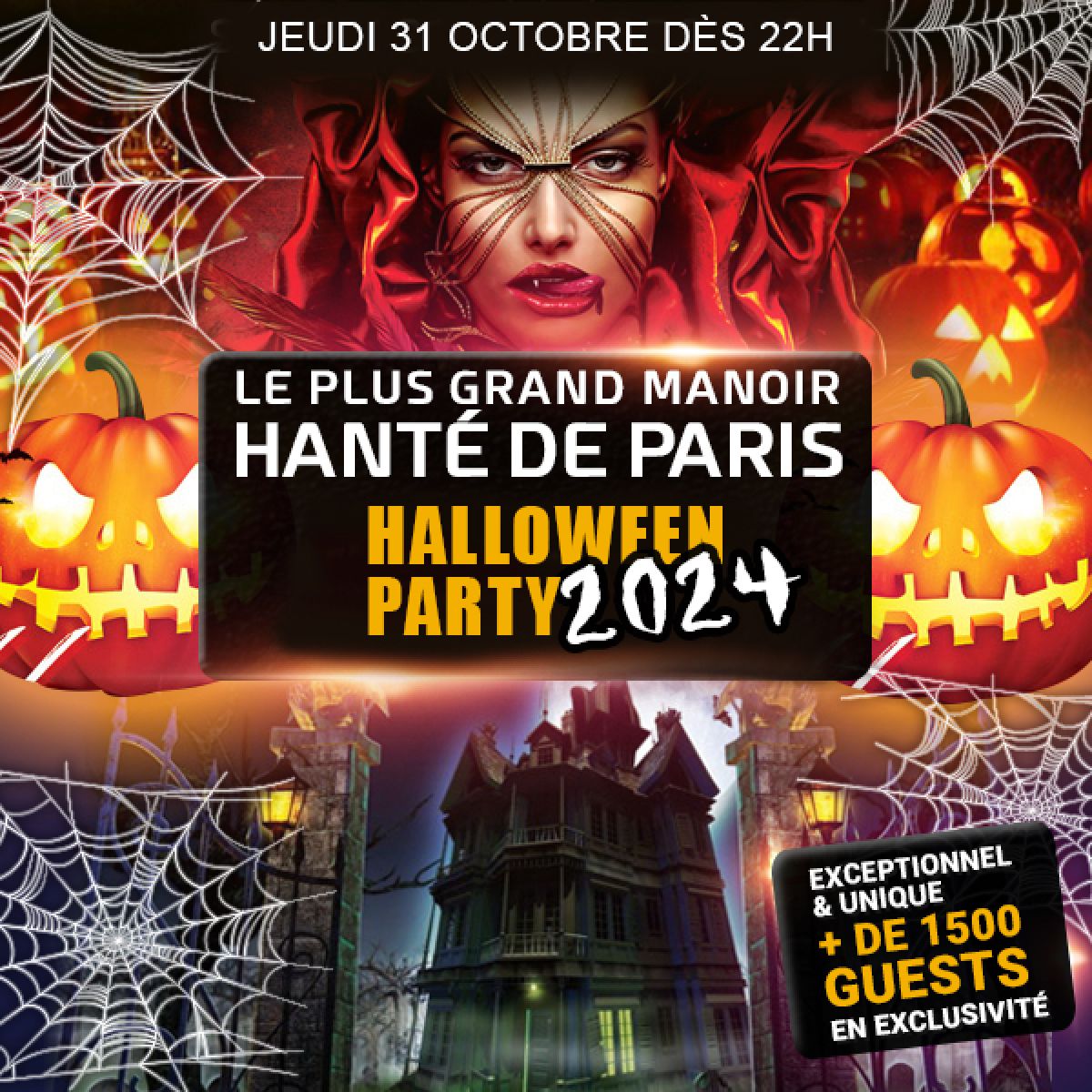 LE PLUS GRAND MANOIR HANTÉ HALLOWEEN PARIS 2024