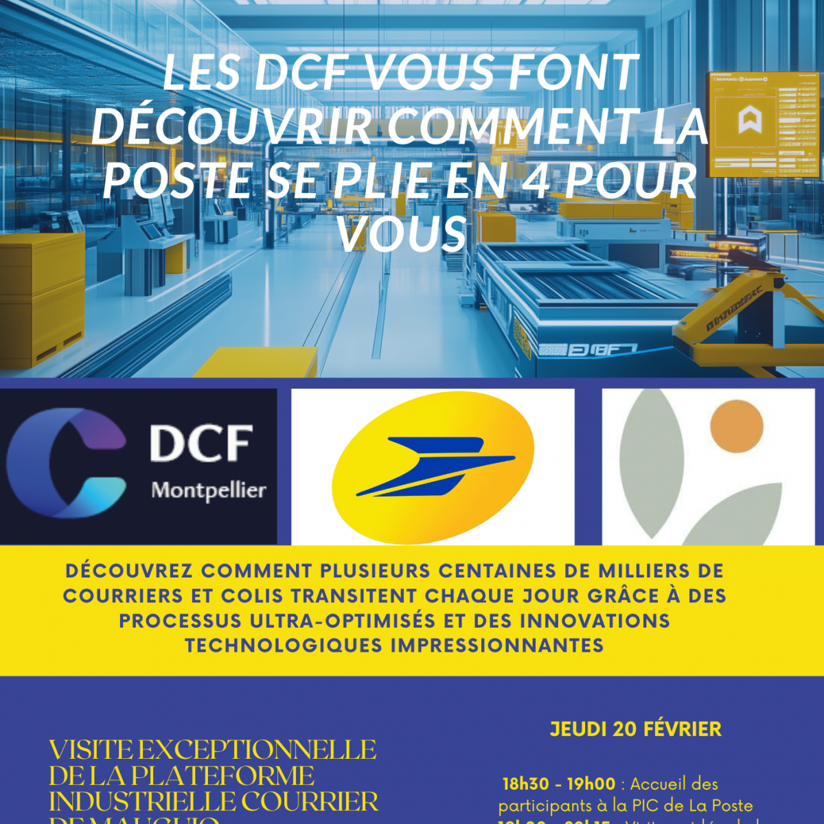 Les DCF Montpellier explorent comment La Poste se plie en 4 pour nous