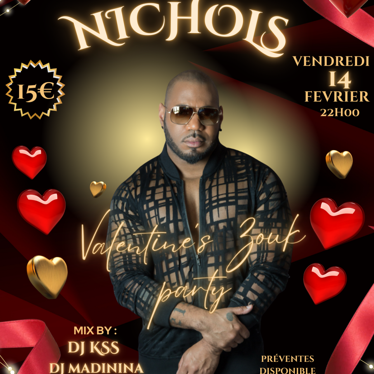 VALENTINE ZOUK PARTY "NICHOLS" Au CRAFT LE HAVRE