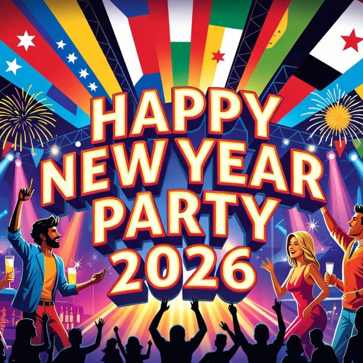 Happy New Year's Eve - Nouvel an avec des internationaux