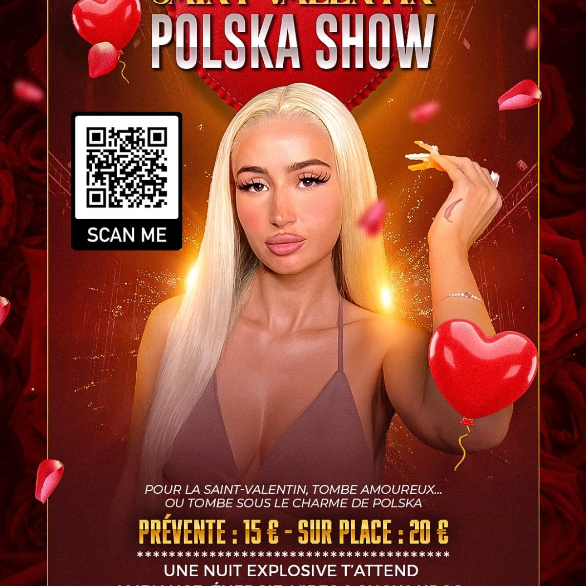 POLSKA EN SHOW À LA SAINT VALENTIN SAMEDI 14 FÉVRIER À LA FABRIK (GRAVELINE 59)