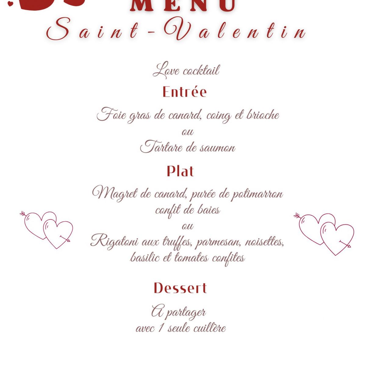 Dîner dansant de la Saint-Valentin