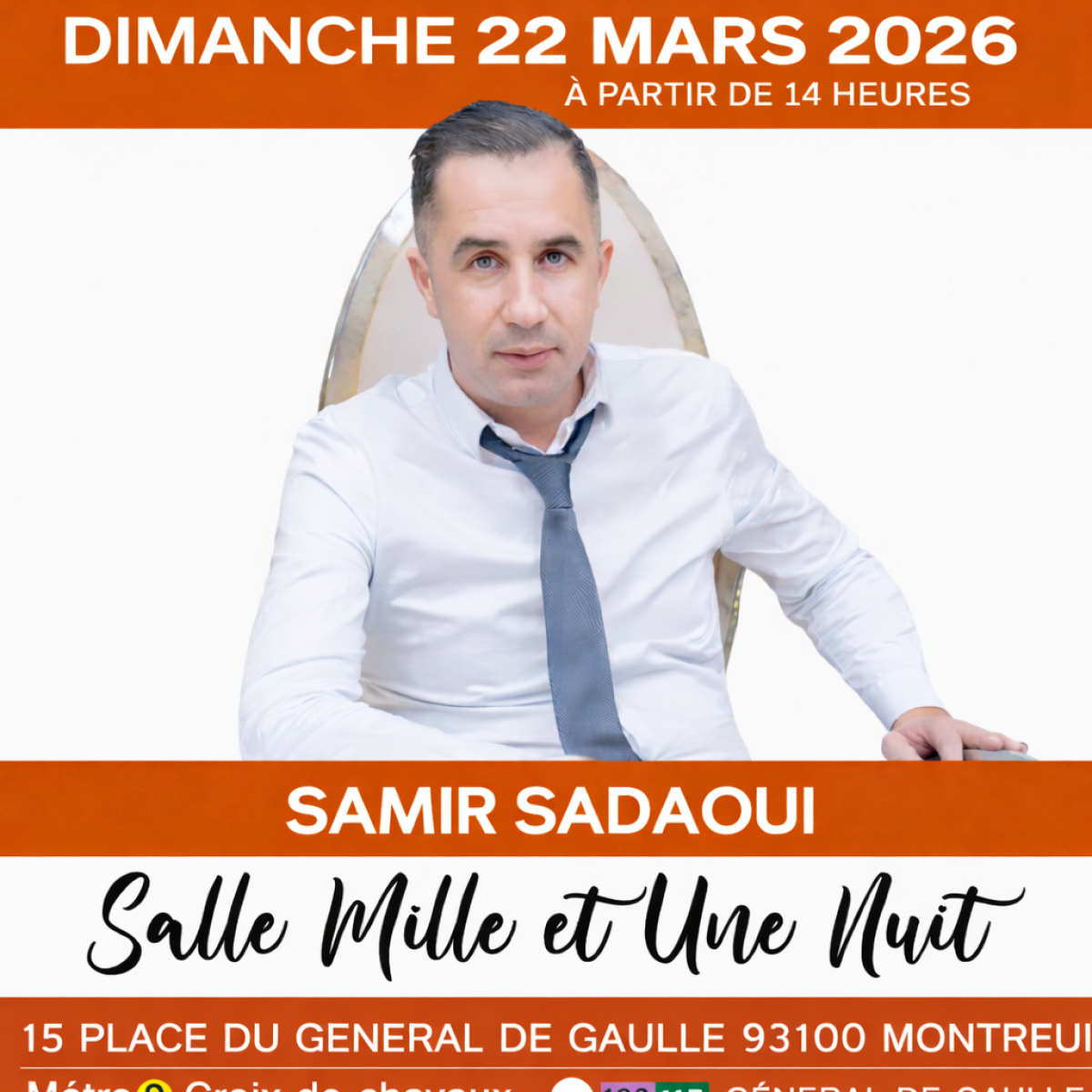 SAMIR SADAOUI EN CONCERT A PARIS