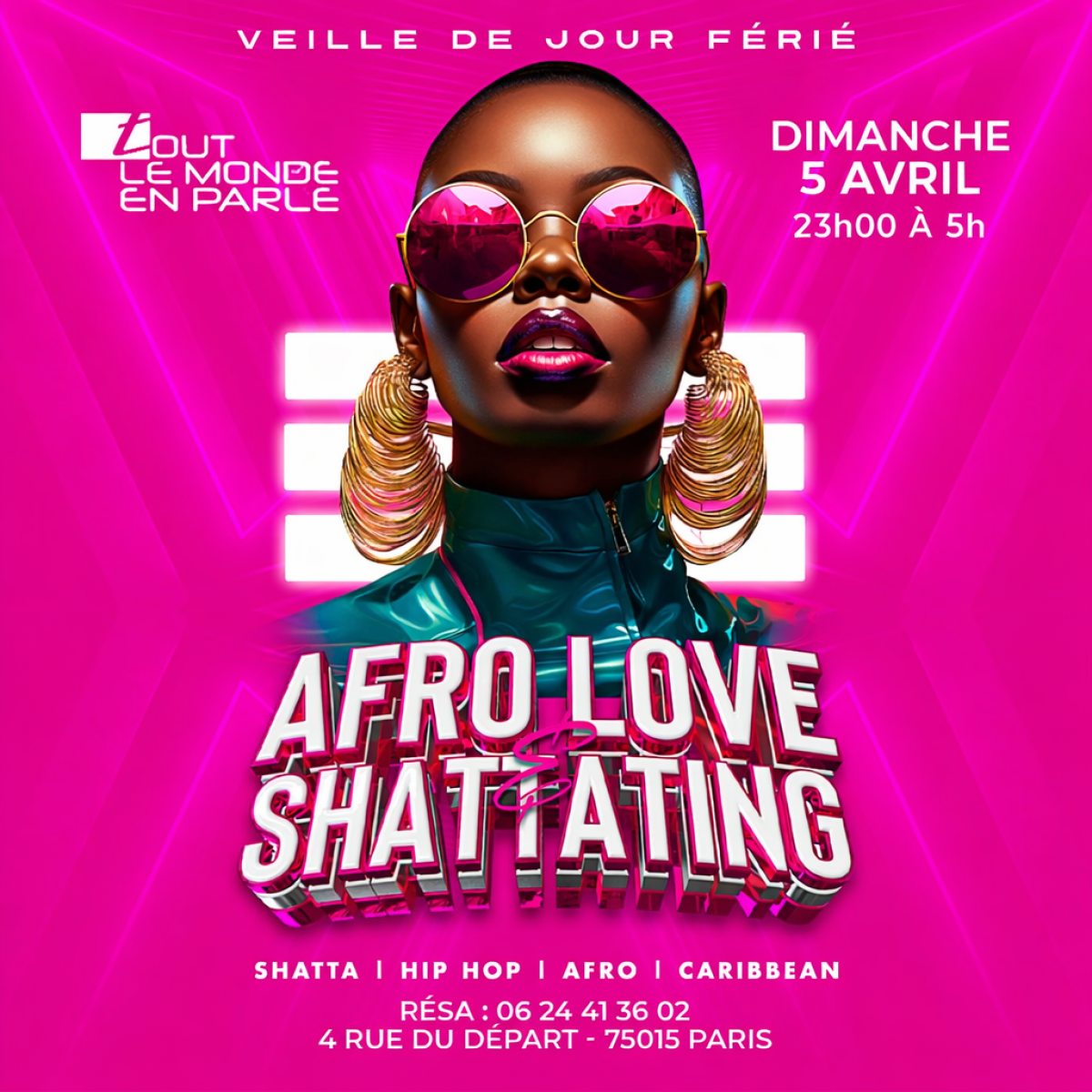 Soiree Afrolove & shattating  (Veille de jours ferié)