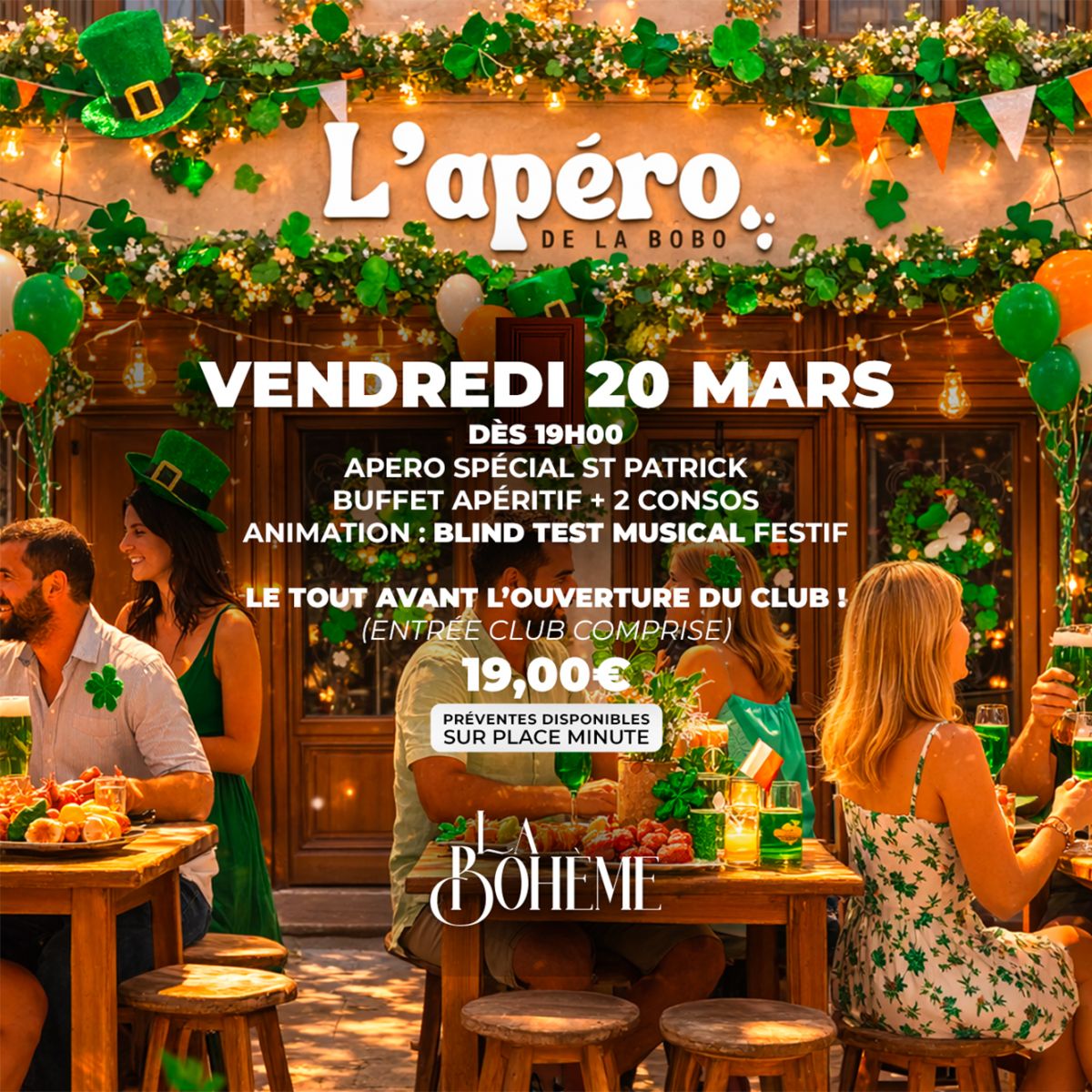 L'apéro de la Bobo spécial St Patrick