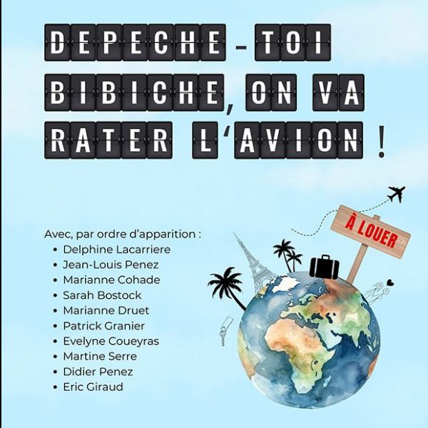 AU PLAISIR DES MOTS – Dépêche toi bibiche, on va rater l’avion!