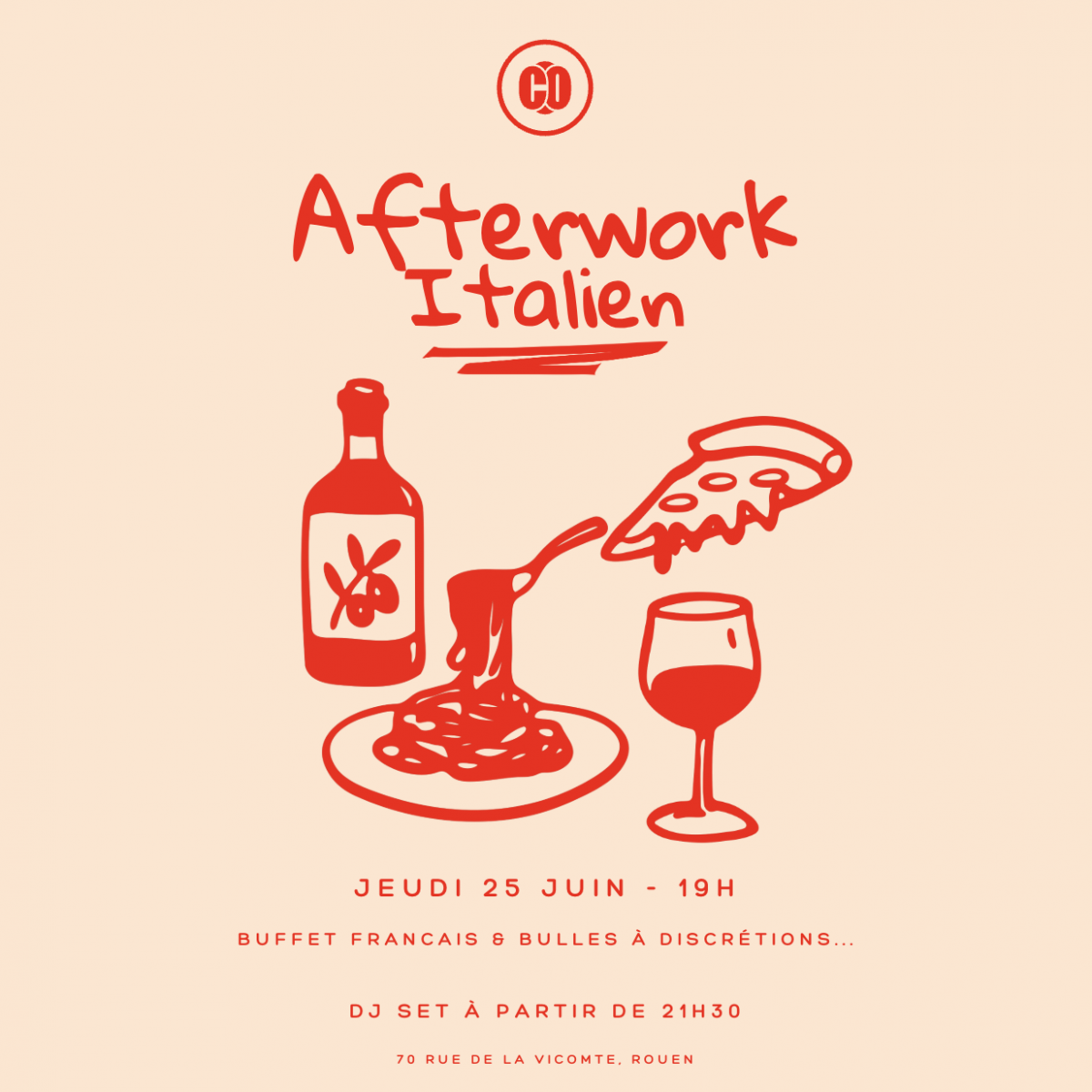 Afterwork Italien du Comité des Fêtes